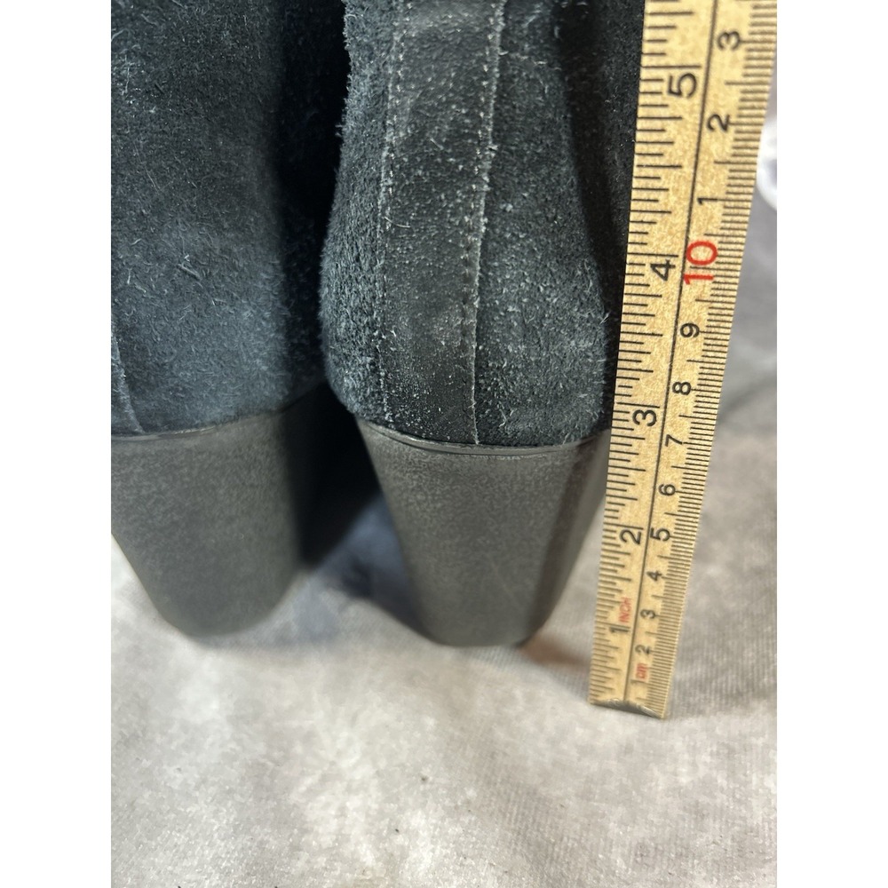 Donald J Pliner Makko Black Suede Wedge Ankle Chukka Boots Women's 9M - Picture 4 of 6